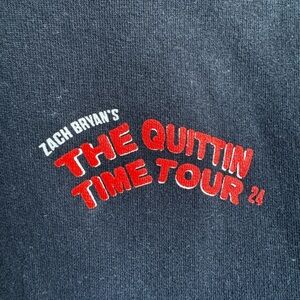 Zach Bryan's The Quittin Time Tour 24 hoodie